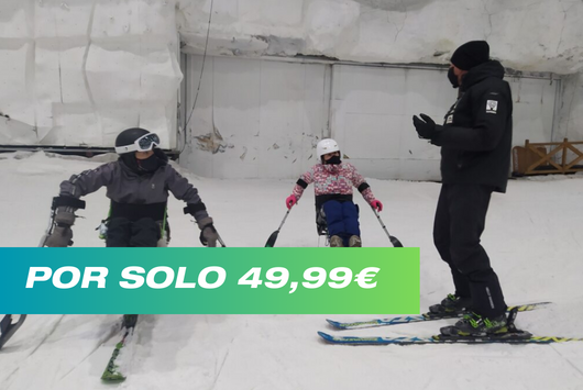 Clase de esquí o snowboard adaptada